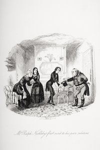 Herr Ralph Nicklebys erster Besuch bei seinen armen Verwandten, Illustration aus 